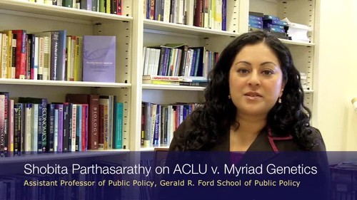 Shobita Parthasarathy: ACLU v. Myriad Genetics case and implications