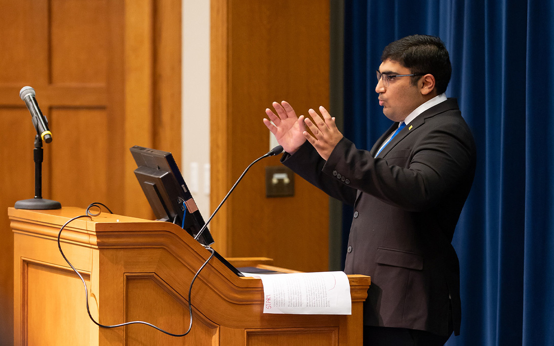 Policy Pitch Competition 2nd Place Winner Lakshay Sood (BA ‘27) reflects on his summer internship at Sandia National Laboratories
