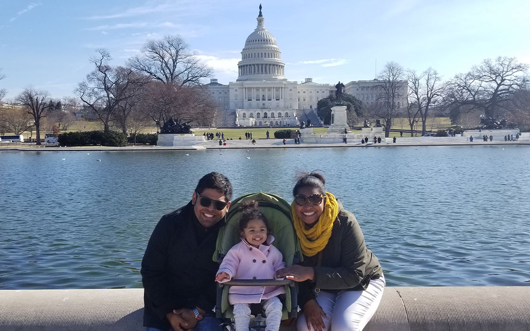 Cesar Barraza Botet and family in DC