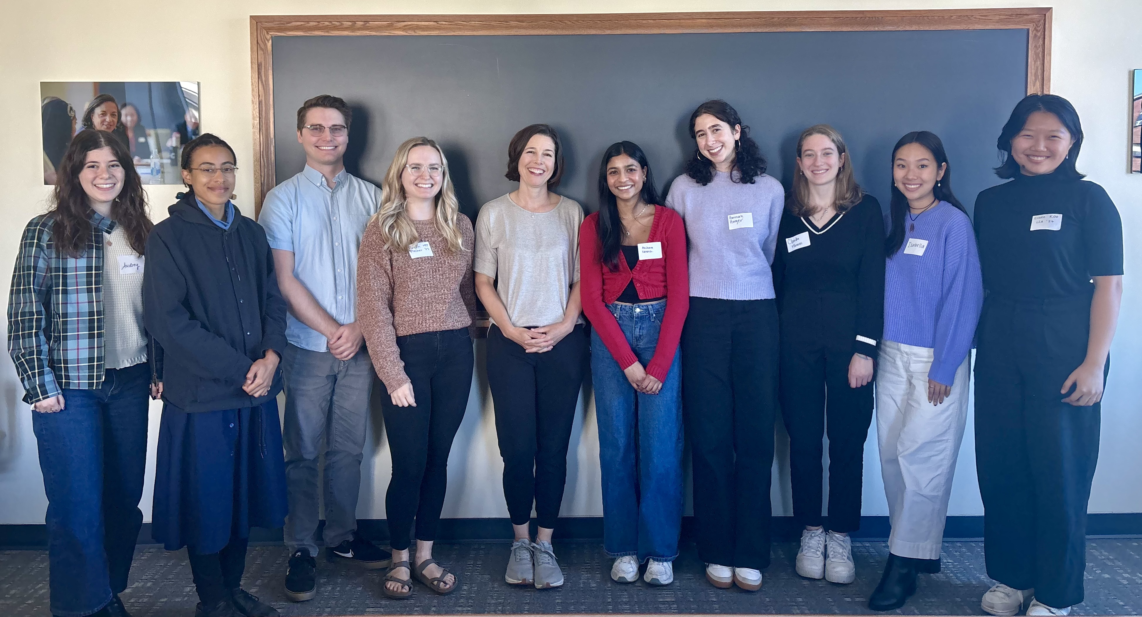 STPP students have lunch with NYT technology reporter Kashmir Hill