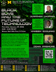 Flyer for "Black Boys and the Future of Technology"