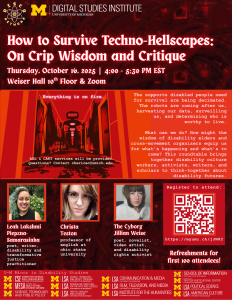 Flyer for "How to Survive Techno Hellscapes"