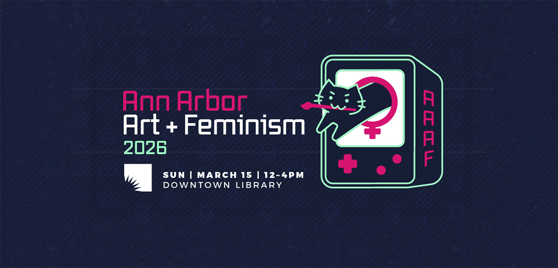 Logo for Ann Arbor Art + Feminism 2026