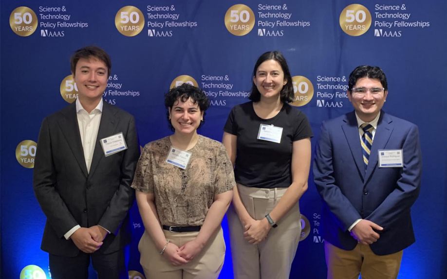 Photo of STPP alum AAAS Science & Technology fellows Odelberg, Franco, Cacic, and Rodriguez