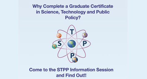 Information Session: Science, Technology, and Public Policy (STPP) Graduate Certificate 